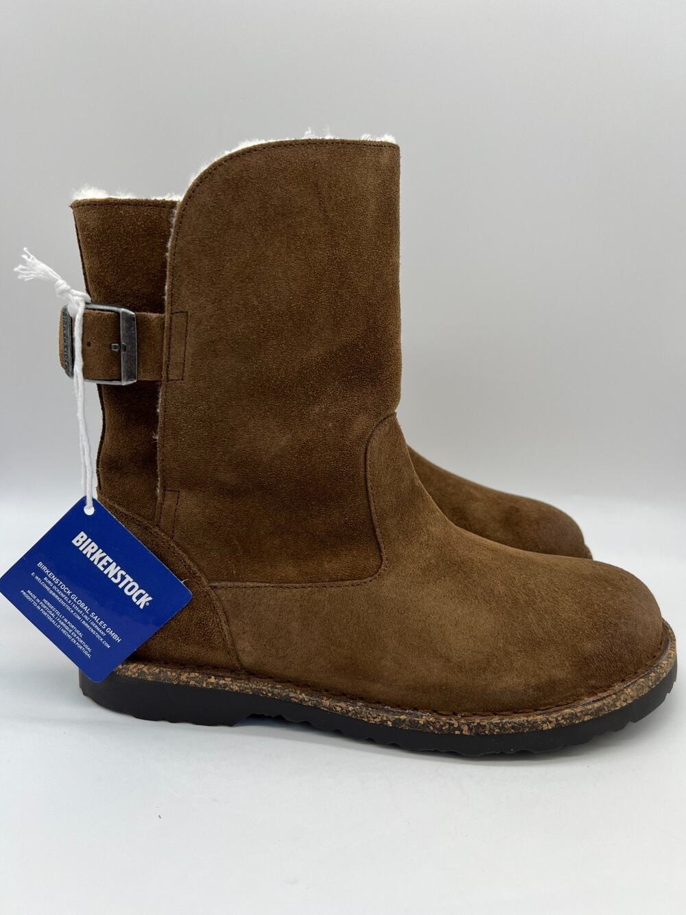 Birkenstock Uppsala Shearling Boots Suede Espresso Women's Size 8/EUR 39 New